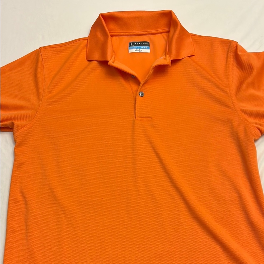 PGA Tour Orange Performance Polo Shirt